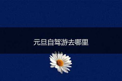 元旦自驾游去哪里