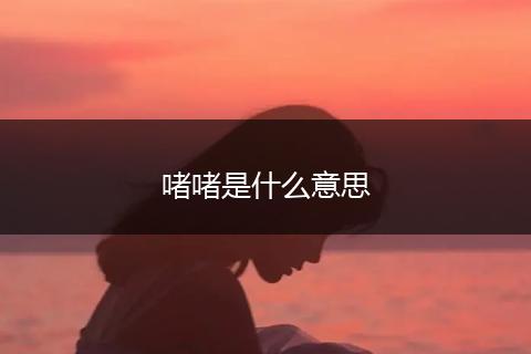 啫啫是什么意思