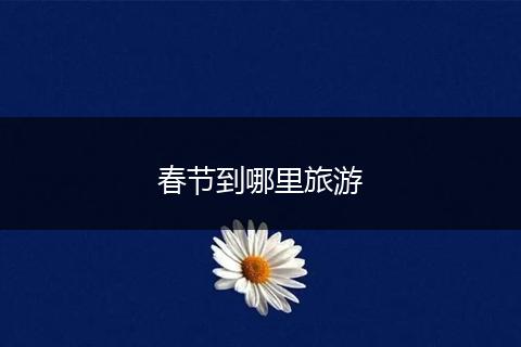 春节到哪里旅游
