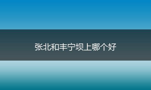 张北和丰宁坝上哪个好