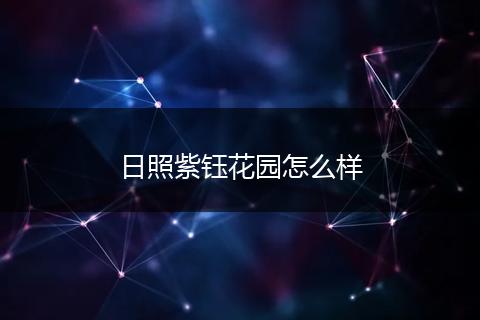 日照紫钰花园怎么样