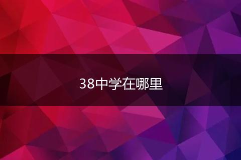 38中学在哪里