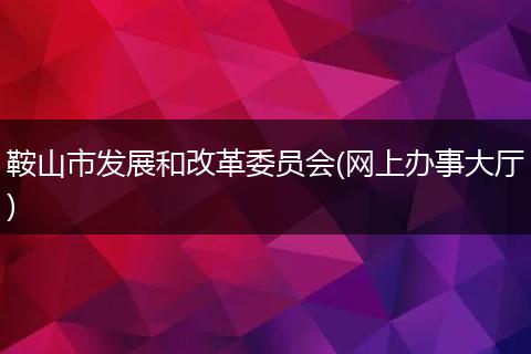 鞍山市发展和改革委员会(网上办事大厅)