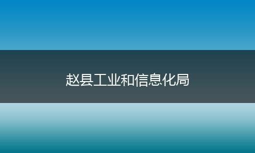 赵县工业和信息化局