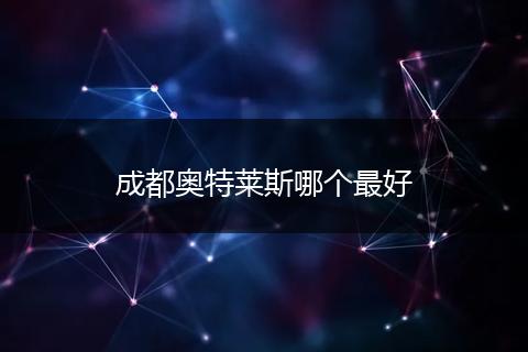 成都奥特莱斯哪个最好