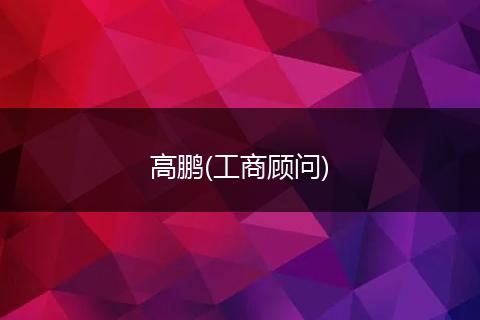 高鹏(工商顾问)