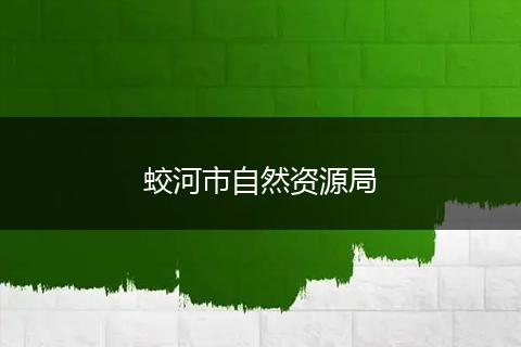 蛟河市自然资源局
