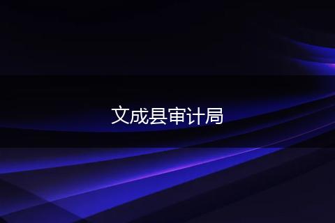文成县审计局