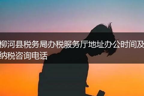 柳河县税务局办税服务厅地址办公时间及纳税咨询电话