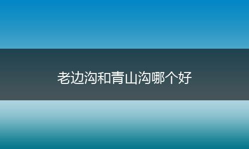 老边沟和青山沟哪个好