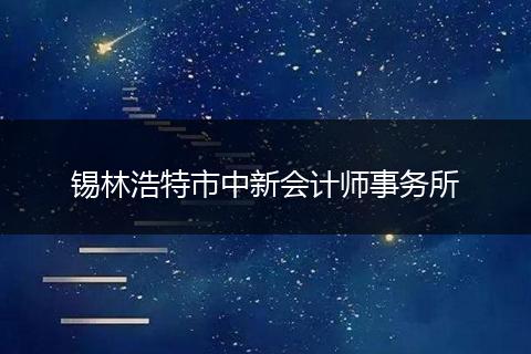锡林浩特市中新会计师事务所