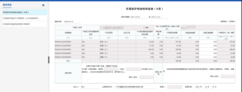 广东省电子税务局入口及环境保护税纳税申报表（A类）操作说明