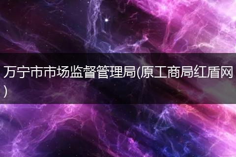 万宁市市场监督管理局(原工商局红盾网)