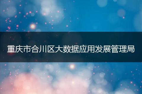 重庆市合川区大数据应用发展管理局