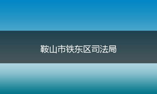 鞍山市铁东区司法局