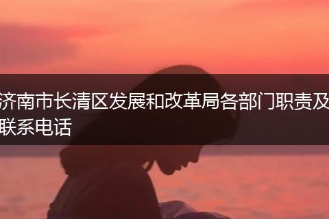 济南市长清区发展和改革局各部门职责及联系电话