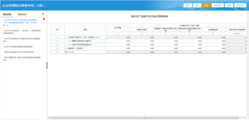 青海省电子税务局居民企业（查账征收）企业所得税月（季）度申报说明