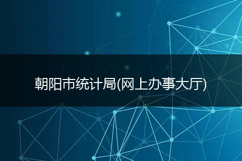 朝阳市统计局(网上办事大厅)