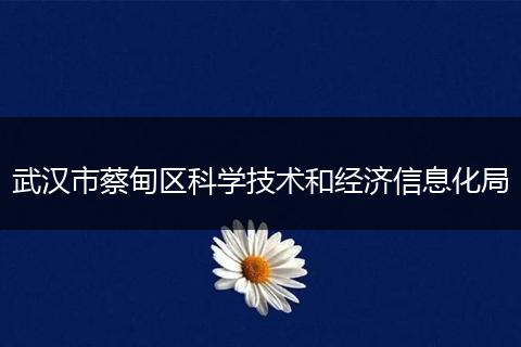 武汉市蔡甸区科学技术和经济信息化局