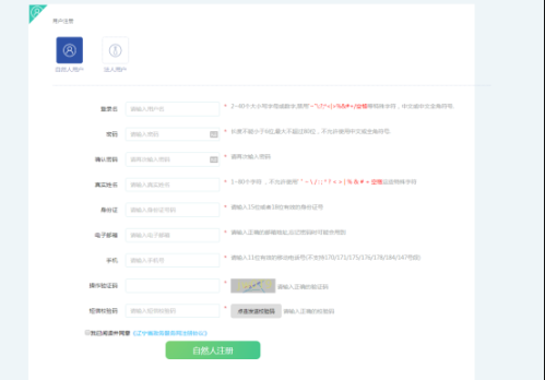 辽阳政务服务网用户注册及申报操作流程说明