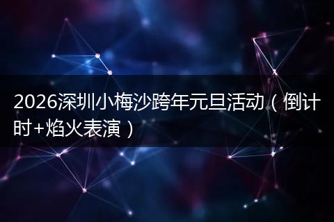 2026深圳小梅沙跨年元旦活动（倒计时+焰火表演）
