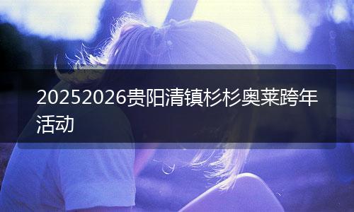 20252026贵阳清镇杉杉奥莱跨年活动