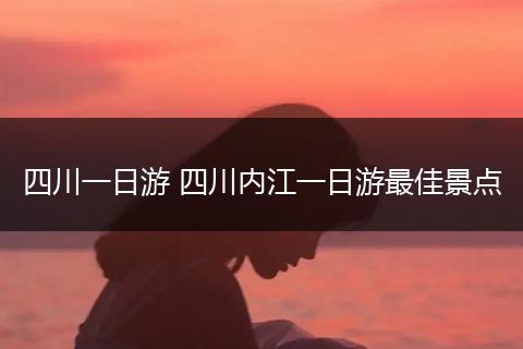 四川一日游 四川内江一日游最佳景点