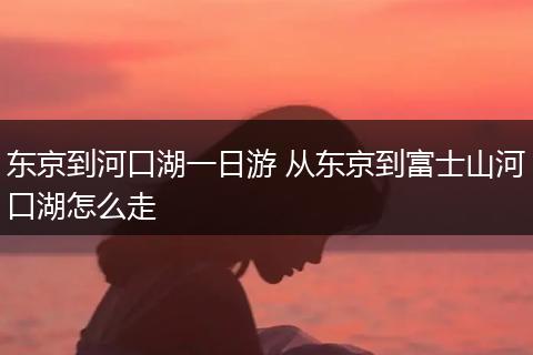 东京到河口湖一日游 从东京到富士山河口湖怎么走