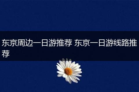 东京周边一日游推荐 东京一日游线路推荐