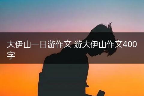 大伊山一日游作文 游大伊山作文400字