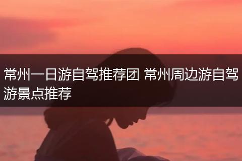 常州一日游自驾推荐团 常州周边游自驾游景点推荐