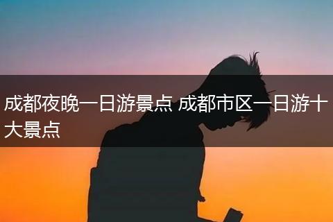 成都夜晚一日游景点 成都市区一日游十大景点