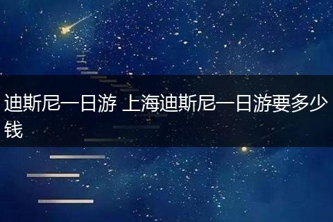 迪斯尼一日游 上海迪斯尼一日游要多少钱