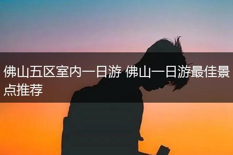 佛山五区室内一日游 佛山一日游最佳景点推荐