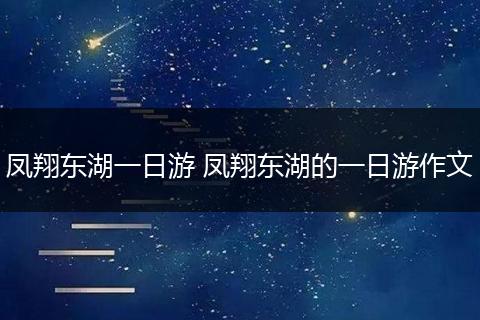 凤翔东湖一日游 凤翔东湖的一日游作文