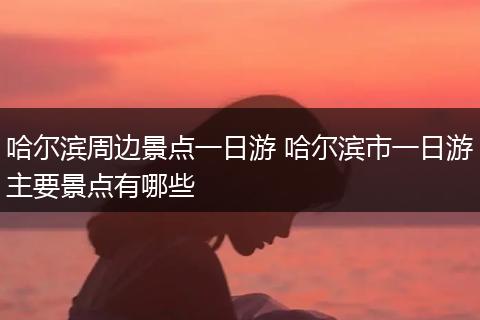 哈尔滨周边景点一日游 哈尔滨市一日游主要景点有哪些