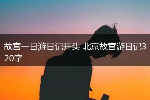 故宫一日游日记开头 北京故宫游日记320字