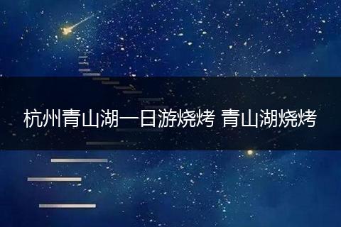 杭州青山湖一日游烧烤 青山湖烧烤