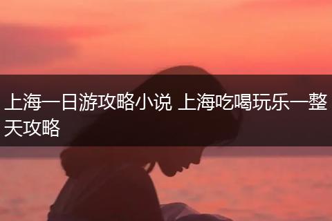 上海一日游攻略小说 上海吃喝玩乐一整天攻略