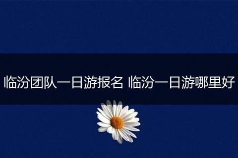 临汾团队一日游报名 临汾一日游哪里好