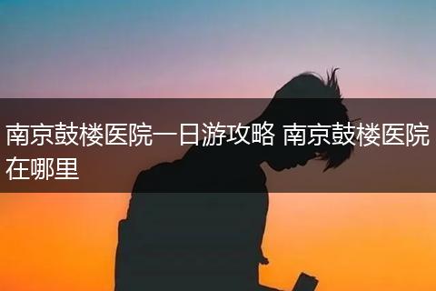 南京鼓楼医院一日游攻略 南京鼓楼医院在哪里