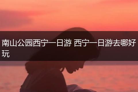 南山公园西宁一日游 西宁一日游去哪好玩
