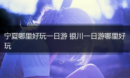 宁夏哪里好玩一日游 银川一日游哪里好玩