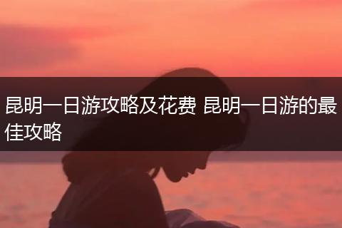 昆明一日游攻略及花费 昆明一日游的最佳攻略