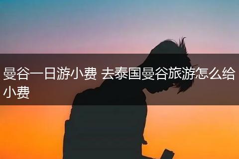 曼谷一日游小费 去泰国曼谷旅游怎么给小费