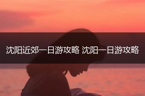 沈阳近郊一日游攻略 沈阳一日游攻略