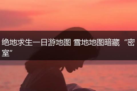 绝地求生一日游地图 雪地地图暗藏“密室”