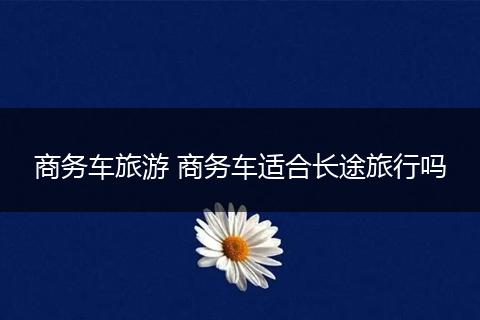 商务车旅游 商务车适合长途旅行吗