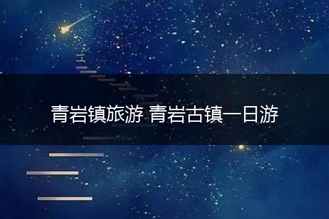 青岩镇旅游 青岩古镇一日游