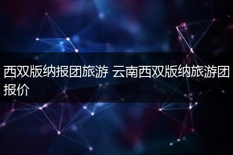 西双版纳报团旅游 云南西双版纳旅游团报价